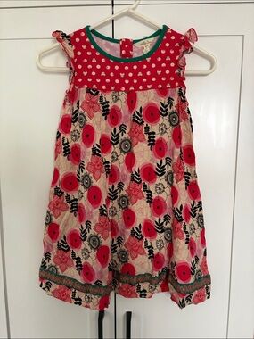 Matilda Jane Red and Cream Floral Sundress